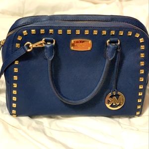 Michael Kors Blue Studded Bag